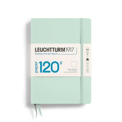 Imagen de LEUCHTTURM1917 370343 Libreta de notas Medium (A5), EDITION 120, Tapas duras, 203 páginas numeradas, Mint Green, Lisa