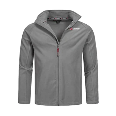 Imagen de Geographical Norway Tug Men Full Zip Jersey Hombre Polar Forro Cálido Cremlera Otoño Invierno Primavera Chaqueta De Piel Manga Larga Suave Comodidad (Gris oscuro S)