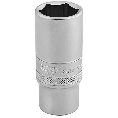 Imagen de Draper DT MM/MS 3/8 &quot;Square Drive 6 Punto Metric profundo Socket (20 mm), color azul