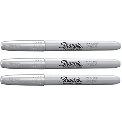Imagen de SHARPIE Lot de 3 Marqueurs permanent métallisé, argent Largeur tracé: 0,9 mm