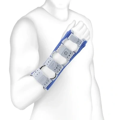 Imagen de Bauerfeind Órtesis de muñeca y pulgar, ManuLoc Rhizo long,titán,derecho, talla 1, 1