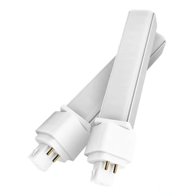 Imagen de QLEE Natural Daylight Gx24q Bombilla LED de 4 pines PL C Retrofit Lámpara fluorescente compacta repuesto 26W 3 1400 lm 314 Rotación libre Horizontal empotrada verde,12w 4000k 2pcs