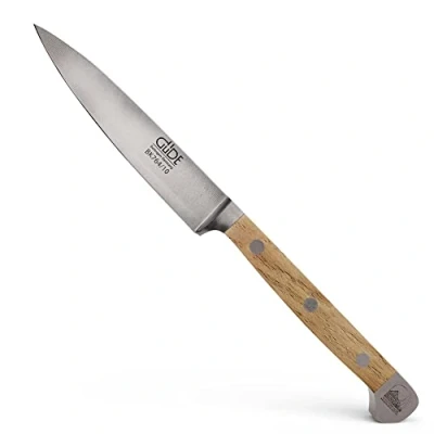 Imagen de Güde BK764/10 Solingen Cuchillo mechador Forjado, 10 cm, Madera de Roble Balkhauser Kotten, Alpha BALK Doble virola, Hecho a Mano en Alemania, Chrome Steel