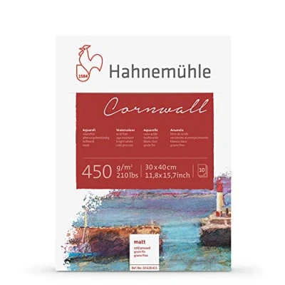 Imagen de Hahnemuhle : Cornwall Block 450gsm 210lb 30x40cm 10 Sheets Not