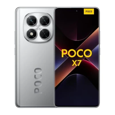 Imagen de Xiaomi POCO X7 Smartphone de 12+512GB, Pantalla CrystalRes 1.5K AMOLED Curva, MediaTek Dimensity 7300 Ultra, Cámara Principal 50 MP con OIS, Carga Turbo 45W, Plata (Versión ES)