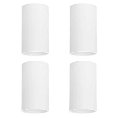 Imagen de Klighten 4 Pcs Foco de Techo Blanco GU10, Focos superficie Aluminio Plafón Redonda Moderna Lampara para Cocina, Comedor, salón, 56 X 100 mm, Bombilla no Incluida