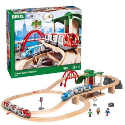 Imagen de BRIO Set Circuito de Tren pasajeros con transbordo (33512)