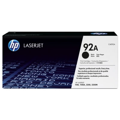 Imagen de HP 92A Tóner para impresoras láser (2500 páginas, Laser, HP, 10 32.5 C, 90%, 20 40 C)