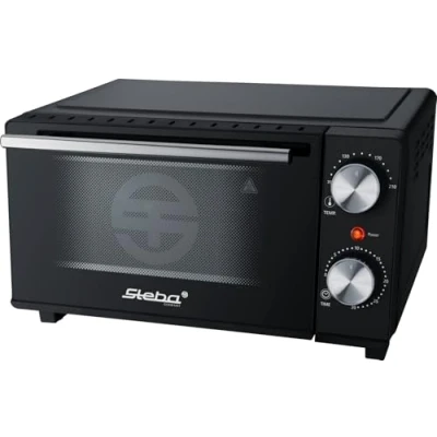 Imagen de Mini horno Steba con interior de aprox. 9 litros, profundidad pizza hasta Ø 22 cm, calor superior e inferior, puerta cristal doble, 2 niveles estantes, KB M9