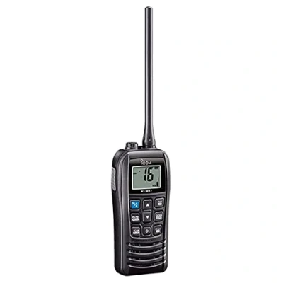 Imagen de Transceptor Flotante náutico VHF con Sistema de detección luz IC M37E Nuevo 2019