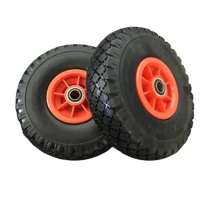 Imagen de Rueda Carretilla Sacos Neumática llanta plástico Eje 20 mm Diametro 260 (2 unidades)