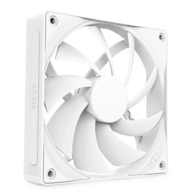 Imagen de NZXT F120Q Ventilador de Flujo Aire silencioso 120 mm para Caja PC Entrada o Salida Marco Biselado Concentrado Rodamientos dinámicos fluidos Control PWM Blanco