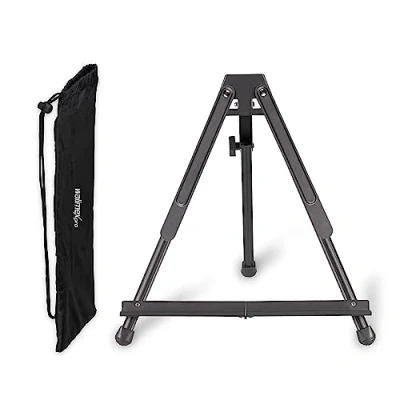 Imagen de Walimex Pro Caballete de Mesa Aluminio, 40 x 60 cm, adecuado para telier, y Campo, lienzos hasta 4 kg, con Bolsa