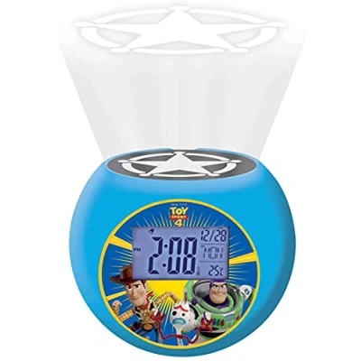 Imagen de Lexibook, Toy Story, Woody &amp; Buzz, Radio Reloj proyector, Efectos sonoros, a Pilas, Azul, RL975TS