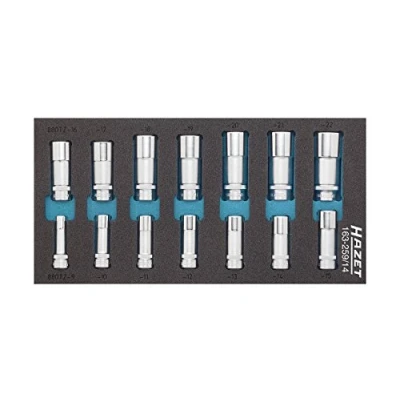 Imagen de HAZET 163 259/14 Juego de tubos 14 Safety Insert System cuadrado