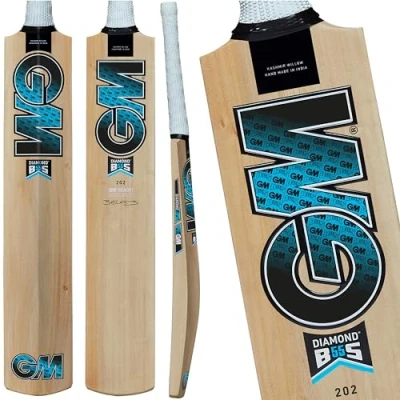 Imagen de Gunn &amp; Moore Diamond 202 Bs55 Bate de críquet, Juventud Unisex, Natural, Harrow Size Player Height 163 168cm