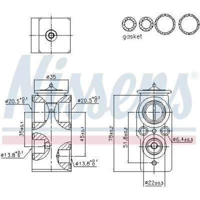 Imagen de NISSENS 999421 Válvula de Expansión