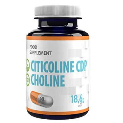 Imagen de Citicolina CDP Colina 250mg 60 Cápsulas Veganas, Alta Potencia, Sin Rellenos ni Bulkers, OGM