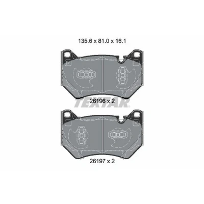 Imagen de TEXTAR 2619601 Juego de pastillas freno preparado para indicador desgaste AUDI: Q5, Q5 SUV Sportback