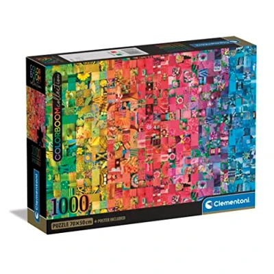 Imagen de Clementoni ColorBoom Collection Collage 1000 Piezas Puzzle para Adultos, Colores, Rompecabezas Gradient, Fabricado en Italia, Multicolor (39781)