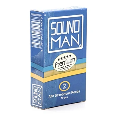 Imagen de 10 Soundman Cañas de Lengüeta para Saxofón Alto (Dureza: 2,0)
