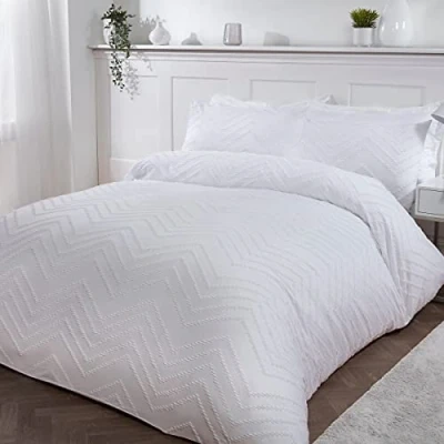 Imagen de Sleepdown Juego de Funda edredón Lujo con Fundas Almohada, tamaño King (230 x 220 cm)