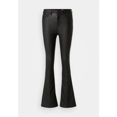 Imagen de Noisy May Nmsallie Flare Coated Pants Pantalones, Mujer, Talla: 38x32, Black