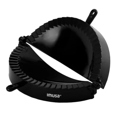 Imagen de Imusa USA IMU 71006W Jumbo Molde de plástico para empanada, fácil usar, color negro