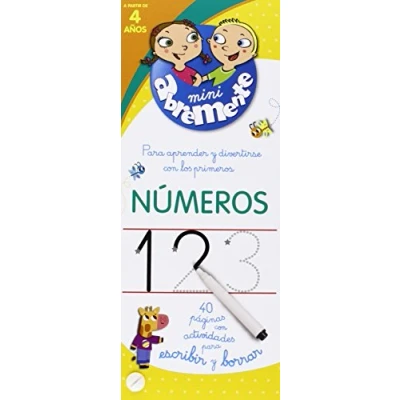 Imagen de Números. 40 Páginas Con Actividades Para Escribir Y Borrar (INFANTIL)