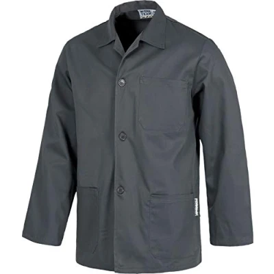 Imagen de Work Team Bata Corta de Hombre Tipo Chaquetilla, un Bolso en Pecho y Dos Laterales. Gris XXL