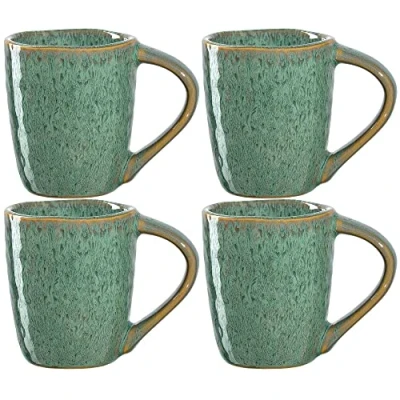 Imagen de LEONARDO HOME Matera Juego de 4 Tazas Espresso (90 ml), Color Verde, Cerámica