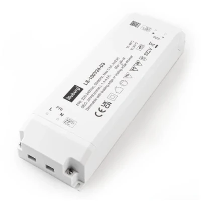 Imagen de illuburg Transformador LED 24V Regulable TRIAC 33W 100W para Tira Alimentador Fuente de Alimentación