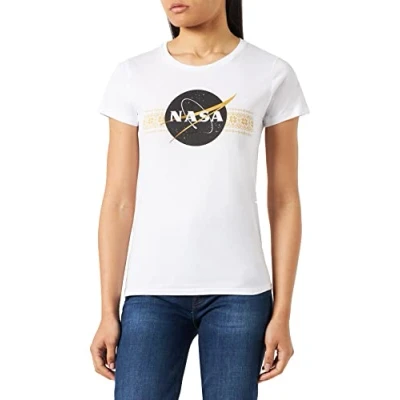 Imagen de Nasa Wonasadts067 Camiseta, Blanco, XL para Mujer