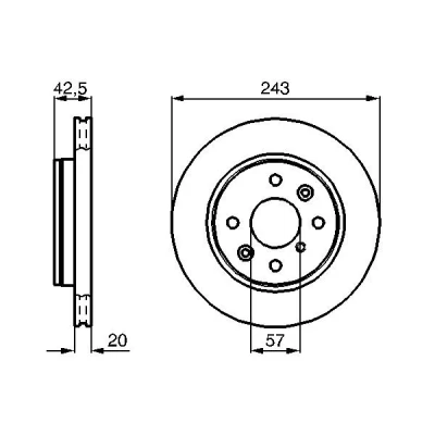 Imagen de Disco de freno BOSCH 0 986 478 659