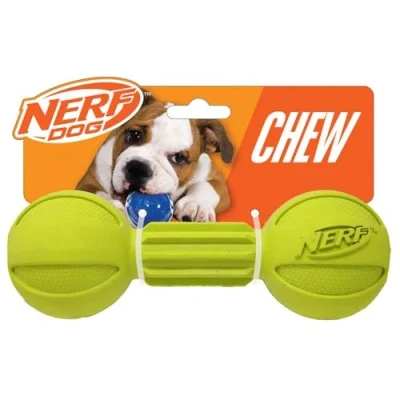 Imagen de Nerf Juguete masticable de Goma para Perro, Ligero, Duradero y Resistente al Agua, 7.5 Pulgadas, Razas Medianas/Grandes, Unidad Individual, Verde (6994)