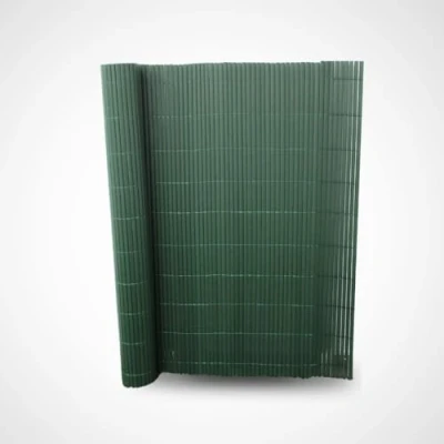 Imagen de COMERCIAL CANDELA FELPUDOS Y ALFOMBRAS Cañizo PVC Doble Cara con Bridas Estera de Resguardo Visual Intimidad para Jardín, Balcón o Terraza Resistente Color (1_x_3_Metros, Verde)