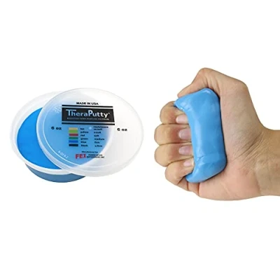 Imagen de CanDo TheraPutty anti bacteriano Pasta modelar 170 g Azul (pesada)