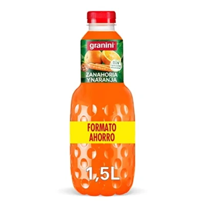 Imagen de Bebida refrescante de Naranja, zanahoria y uva a partir zumo fruta concentrado Sin azúcares añadidos 1,5L Granini Inmune Support
