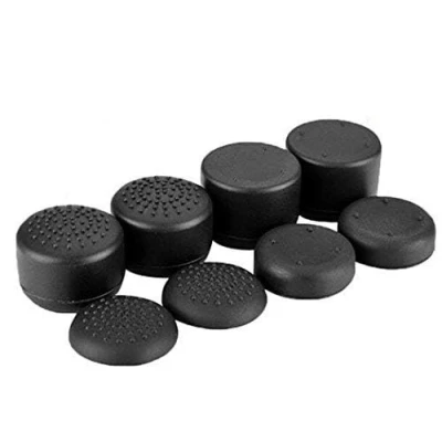 Imagen de 10 en 1 Analógica Raised Antislip pulgar stick Grips Thumbsticks Joystick Cap Cover con LED luz barra de Vinilo pegatinas para PS4 Pro Slim, PS3, Interruptor Pro, Xbox One, 360, Wii U,