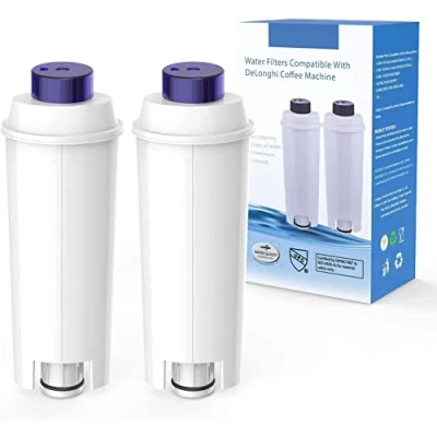 Imagen de Filtro de Cafetera para DLSC002 con Suavizante Carbón Activado, Agua Compatible ECAM, Esam, ETAM, BCO, EC. (Paquete 2)