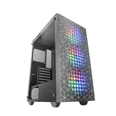 Imagen de Mars Gaming MC mag, Caja ATX, Ventana Lateral Completa Cristal Templado, Doble Rejilla Magnética Antipolvo Frontal + Superior, 3X Ventiladores FRGB 120mm, Refrigeración Líquida 360mm, Negro