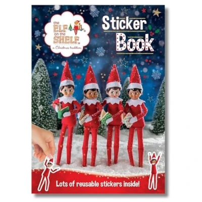 Imagen de Libro de calcomanías elfo en el estante Paquete actividades Navidad regalos y para niños Accesorios Llegada