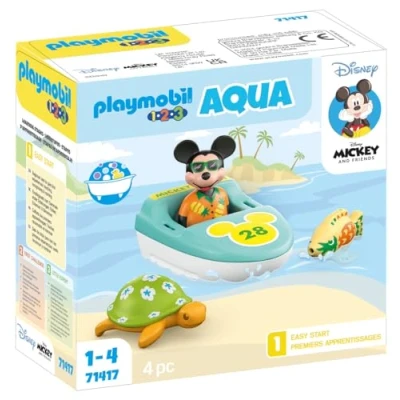 Imagen de PLAYMOBIL 1.2.3 &amp; Disney 71417 Viaje en Bote con Mickey, a Partir de 1 año