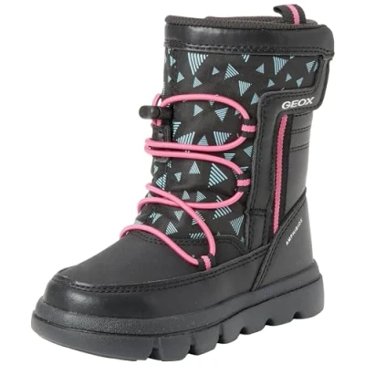 Imagen de Geox J Willaboom Girl B A, Barco Ankle, Black Fuchsia, 34 EU
