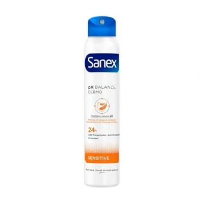 Imagen de Sanex Desodorante Spray Dermo Sensitive para pieles sensibles 3 Pack (3 x 200 ml)
