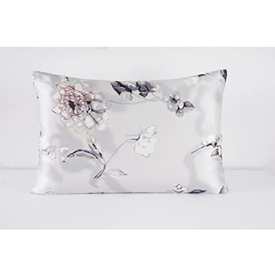 Imagen de townssilk Funda de almohada 100 % seda 19 mommes, 1 unidad, 51 x 76 cm, patrón 22