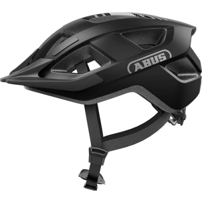 Imagen de ABUS Aduro 3.0 LED casco de ciclismo, urbano deportivo en un diseño elegante para el día a y excursiones deportivas, con luz trasera, hombres mujeres, talla M, negro