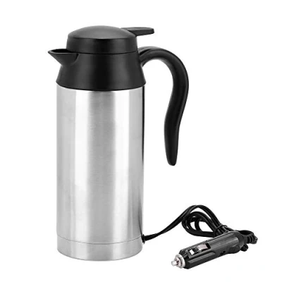 Imagen de 24V Hervidor para Coche,Hervidor de Acero Inoxidable Portátil Vehículo 750ml con enchufe encendedor cigarrillos Viajes
