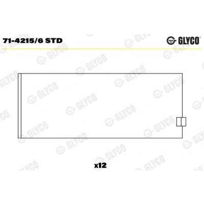 Imagen de GLYCO 71 4215/6 STD Casquillos de Biela