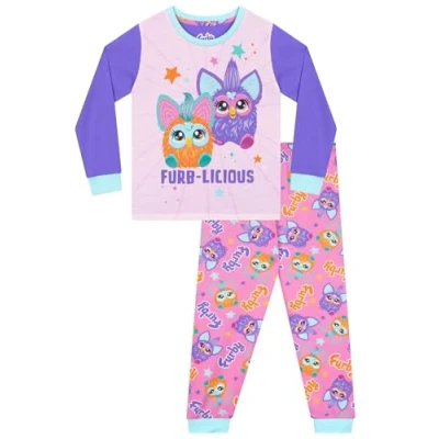 Imagen de Furby Pijama Niña Invierno Pijamas Rosa 7 8 Años